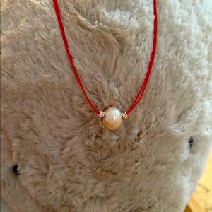 Adult/children red pearl necklace